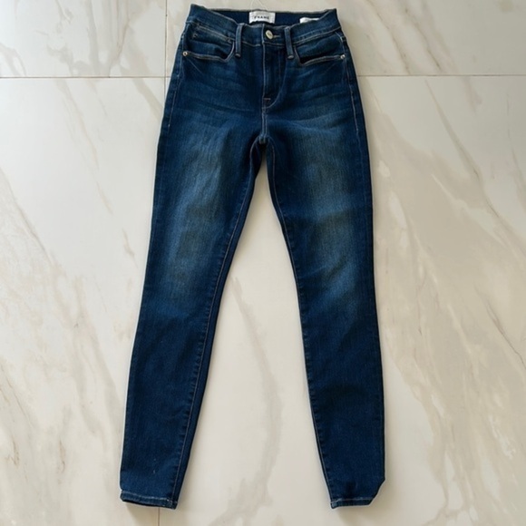 Frame Denim Denim - Frame Denim Blue Skinny Jeans Versatile Fit